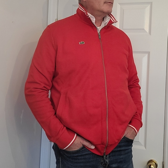 Lacoste red XL light weight jacket. - Picture 3 of 8